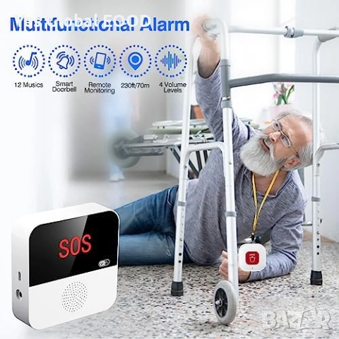 Chatthen SOS бутон за възрастни с Tuya WiFi аларма, снимка 3 - Друга електроника - 53364913