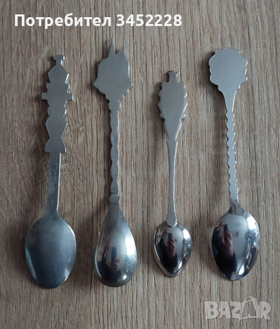 лъжички за колекционери 4 броя отлични , снимка 4 - Антикварни и старинни предмети - 52342643