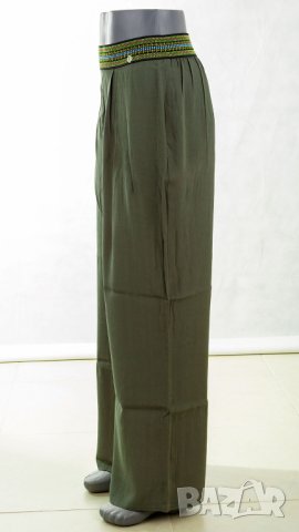 Дамски панталон в зелен нюанс ODM - S, снимка 3 - Панталони - 42808188