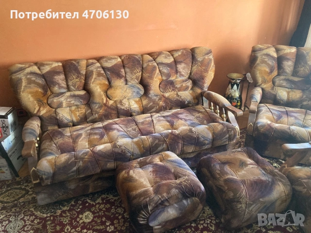 Холова гарнитура, снимка 5 - Дивани и мека мебел - 53064917