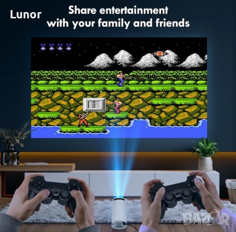 Преносим смарт видео проектор, снимка 7 - Плейъри, домашно кино, прожектори - 51172800