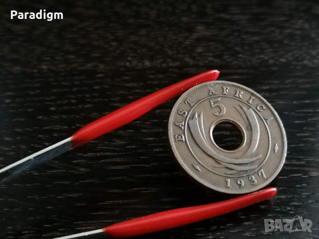 Монета - Източна Африка - 5 цента | 1935г., снимка 3 - Нумизматика и бонистика - 30984634