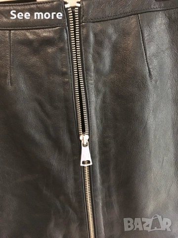 KATE MOSS кожена пола с метални елементи 38, снимка 5 - Поли - 52350990