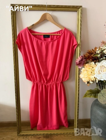 MOHITO мини рокля цвят фуксия, снимка 5 - Рокли - 51303706