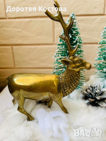 Красива украса с месинг от Англия, снимка 8 - Антикварни и старинни предмети - 54211024