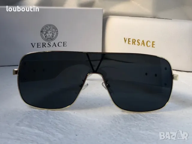 Versace маска 2024 мъжки слънчеви очила унисекс дамски бели черни , снимка 12 - Слънчеви и диоптрични очила - 47742807