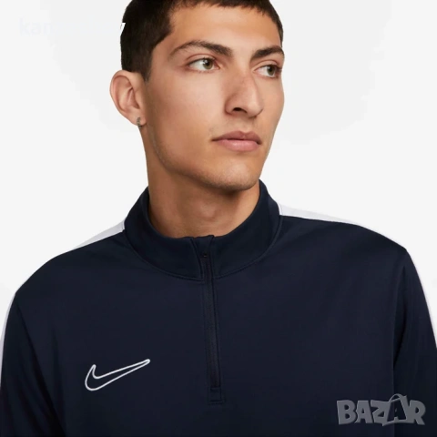 Nike Academy Men's Dri-FIT 1/2-Zip - страхотна мъжка блуза С КАТО НОВА, снимка 2 - Спортни дрехи, екипи - 53133587