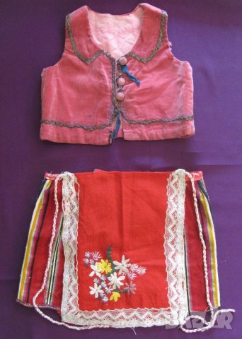 19 век Детски Фолк Костюм, Носия за Момиче, снимка 1