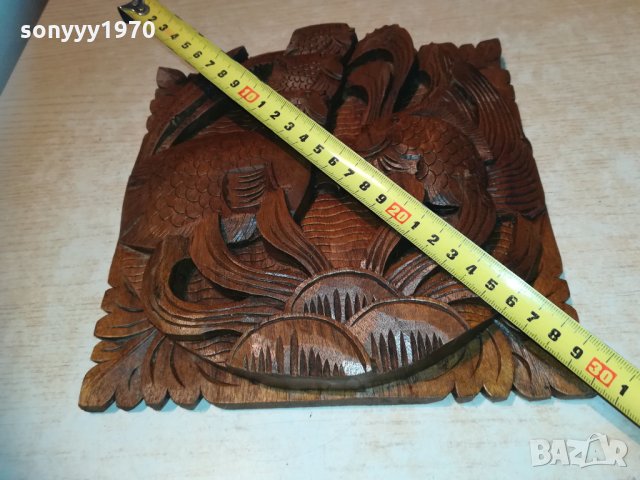 Пано дърворезба РИБИ - ръчна изработка 3012202233, снимка 10 - Колекции - 31263663