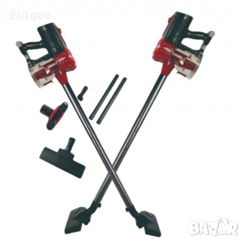 Прахосмукачка вертикална и ръчна 281, 600W, 0.8л., циклон, без торба, червен/черен, снимка 3 - Прахосмукачки - 52750491