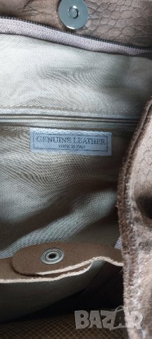 Луксозна кожена чанта тип Биркин от истинска кожа, Италия, снимка 5 - Чанти - 42378492