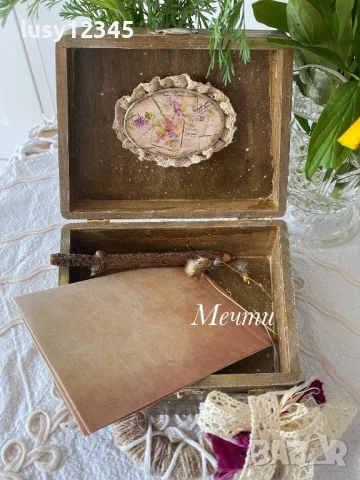 Кутия чантичка-Романтика!, снимка 2 - Декорация за дома - 50506857