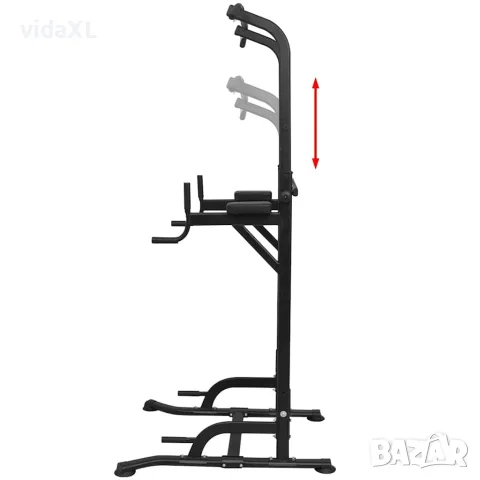 vidaXL Станция за набирания, 182-235 см, снимка 2 - Фитнес уреди - 56148327