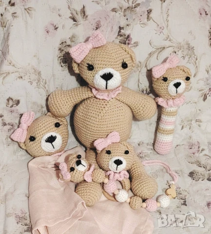 Комплект плетени играчки , снимка 2 - Плюшени играчки - 51173143