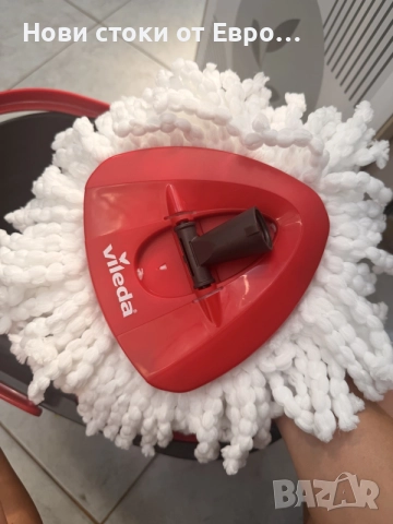 VILEDA EASY WRING & CLEAN TURBO КОМПЛЕКТ ЗА ПОЧИСТВАНЕ - има забележка на дръжката, снимка 4 - Мопове, кофи, четки и метли - 55936240