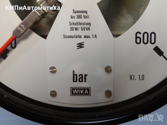 Ел. контактен Манометър WIKA 82.21 600 Bar Ø160 mm G1/2”, снимка 4 - Резервни части за машини - 36971872
