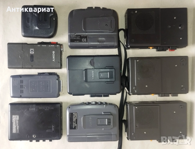 Лот десет мини касетофони, уокмени за части, снимка 3 - Радиокасетофони, транзистори - 52517307