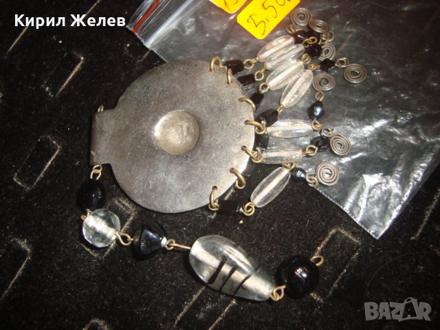 ПОСРЕБРЕН ЕТНО АРТ МЕДАЛЬОН с КРАСИВИ ВИСУЛКИ и ОРНАМЕНТИКА 19581, снимка 6 - Колиета, медальони, синджири - 33792363