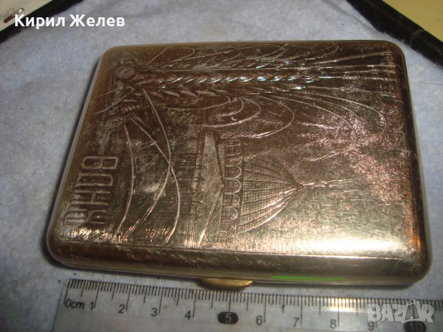 ВДНХ - Стара СССР ПОЗЛАТЕНА ОРНАМЕНТИРАНА РЯДКА КОЛЕКЦИОНЕРСКА РЕТРО ТАБАКЕРА 24499, снимка 4 - Колекции - 38289076