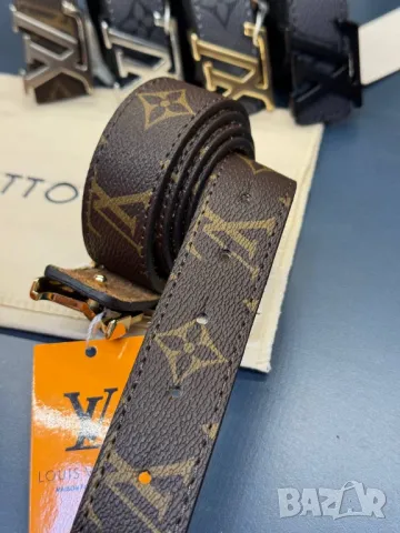 колани от естествена кожа 3см louis vuitton, снимка 3 - Колани - 50406225