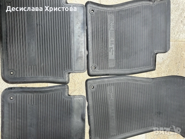 Оригинални гумени стелки за Ауди, снимка 2 - Аксесоари и консумативи - 56484980