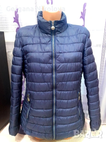 Дамско тъмно синьо,олекотено яке 