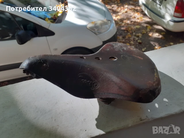 Стара маркова кожена седалка за велосипед Lepper, снимка 3 - Антикварни и старинни предмети - 50999732