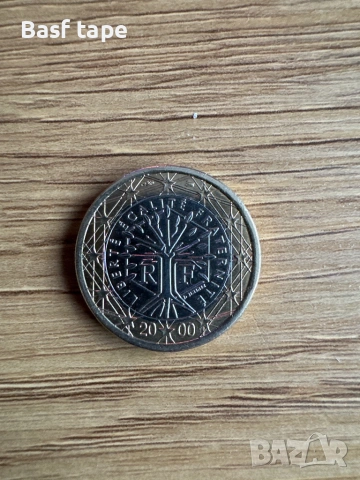 Монета от 1 евро Франция 2000 г