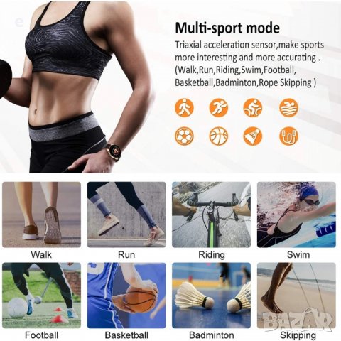 Смарт часовник GOKOO SN93,Smart watch,1,3-инчов НОВ, снимка 5 - Смарт гривни - 39053283