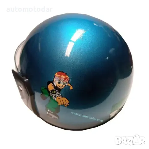 Отворена детска каска за скутер мотопед, снимка 3 - Аксесоари и консумативи - 35434779