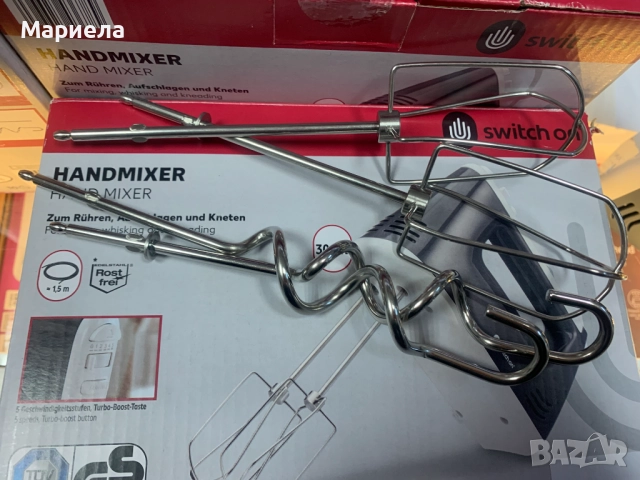 Ръчен миксер 300W / Черен, снимка 8 - Миксери - 52688620