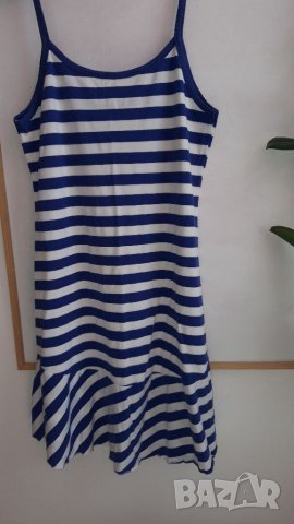 Дамска рокля М/Л памук моряшки мотив, снимка 1