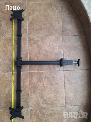 BONTEC стойка за два монитора, регулируема, снимка 12 - Монитори - 52065917