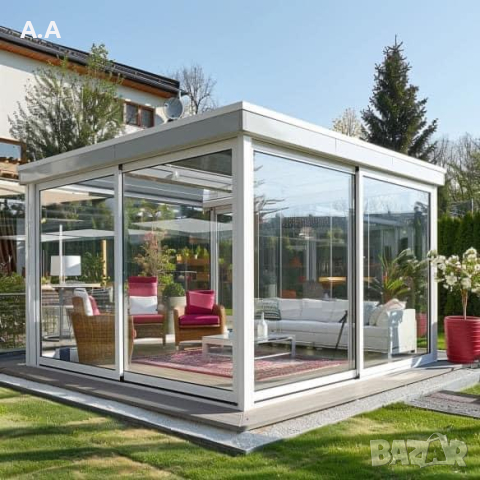 Зимни и летни градини със стъклен покрив! Немски стандарт!, снимка 1 - Градинска техника - 44561351