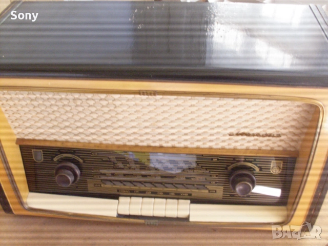 Старо колекционерско българско лампово радио, снимка 5 - Антикварни и старинни предмети - 52896645