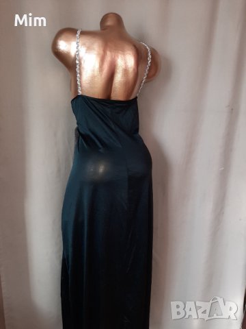 XXL Черна дълга нощница за едра дама, снимка 6 - Нощници - 40029525