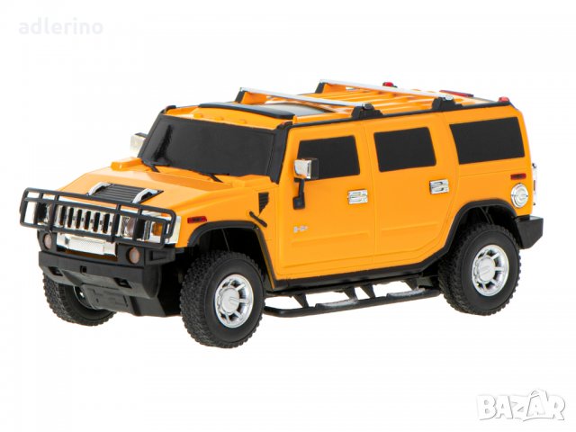 Лицензиран RC Hummer H2 автомобил, 1:24, жълт, мини джип, снимка 2 - Електрически играчки - 34394271