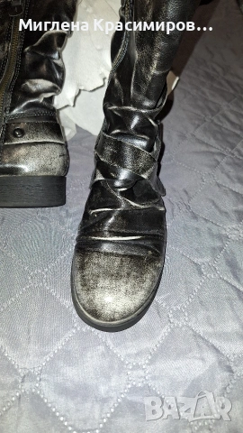 Ботуши в сиво, снимка 6 - Дамски ботуши - 53260480