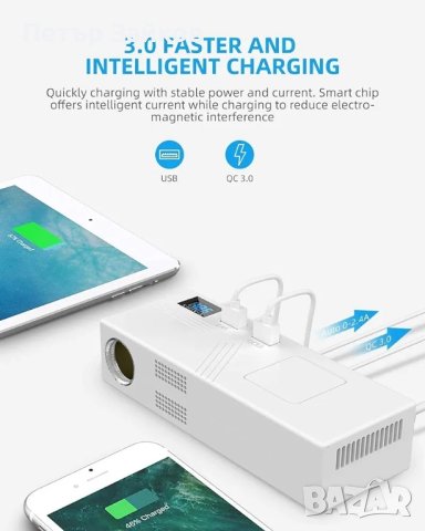 Автомобилен инвертор, снимка 3 - Аксесоари и консумативи - 42341233