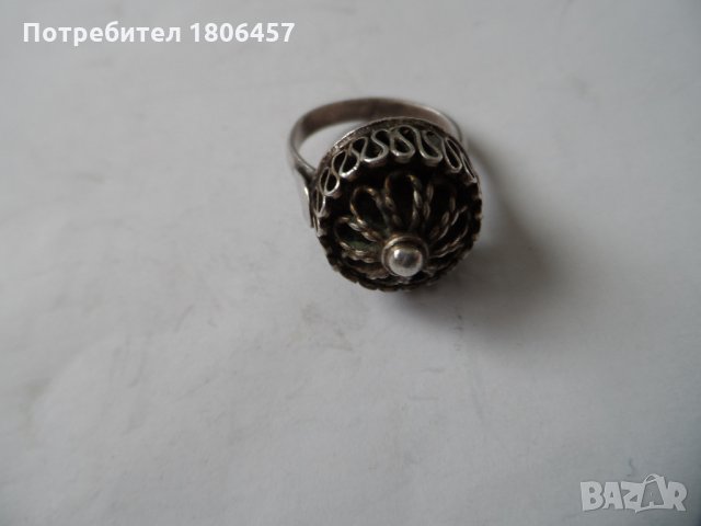 стар сребърен пръстен, снимка 4 - Антикварни и старинни предмети - 31787933