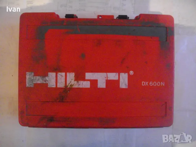 ГОЛЯМ ПЪЛЕН КОМПЛЕКТ HILTI DX600 ПИСТОЛЕТ ЗА БЪРЗ ДИРЕКТЕН МОНТАЖ В ЖЕЛЯЗО БЕТОН ОРИГИНАЛ ЛИХТЕНЩАЙН, снимка 14 - Други инструменти - 48174219