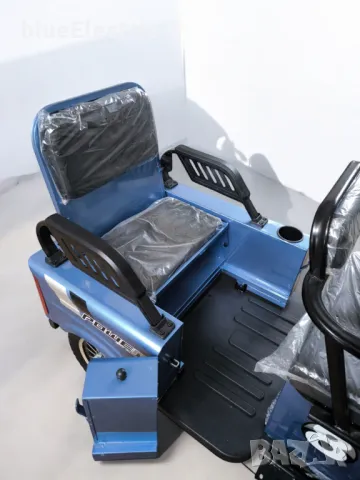 Електрическа Триколка blueElectric CARGO LUX 2000W | 48V | 24AH | BLUE, снимка 9 - Мотоциклети и мототехника - 49745604