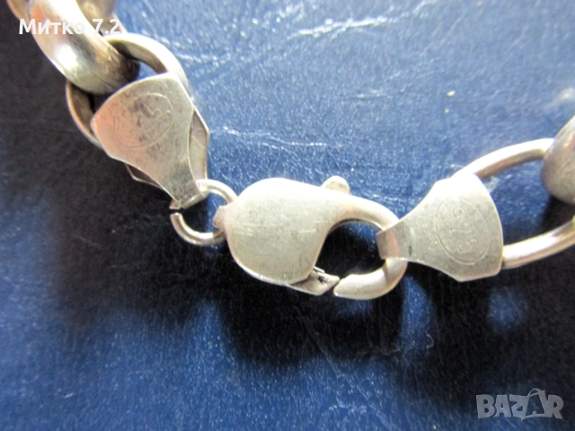 сребърен ланец - 7, снимка 3 - Колиета, медальони, синджири - 51564990