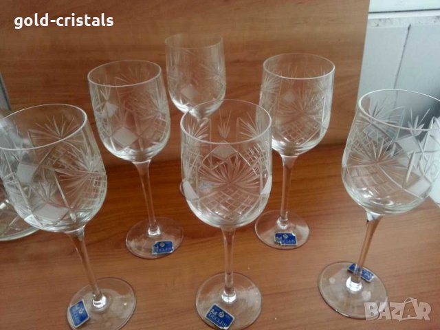 Кристални чаши , снимка 11 - Антикварни и старинни предмети - 30375671