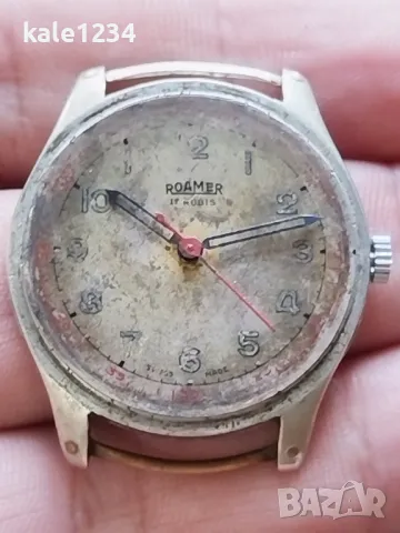 Швейцарски часовник Roamer. Military WW2. Vintage watch. Swiss made. Механичен. Мъжки. Военен , снимка 9 - Мъжки - 48101224