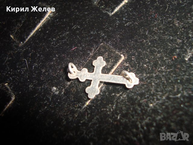 СРЕБЪРЕН КРЪСТ СРЕБРО 950 ПРОБА МАЙСТОРСКА ИЗРАБОТКА 19458, снимка 2 - Колиета, медальони, синджири - 31577786