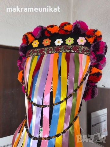 Кукерска маска гугла,  капашон,нова, Сурва, Кукерландия, маскарад, събори, изкуство,арт, снимка 13 - Декорация за дома - 43807312