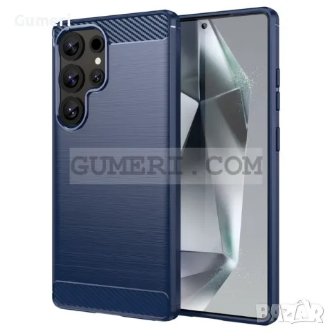 Samsung Galaxy S25 Ultra Противоударен Силиконов Гръб Карбон, снимка 3 - Калъфи, кейсове - 49221149