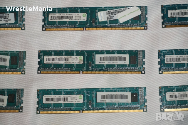 28 броя RAM ПАМЕТ DDR2 512MB/DDR3 2GB/1GB Тествана и Работеща за Настолен Компютър, снимка 7 - RAM памет - 51956370