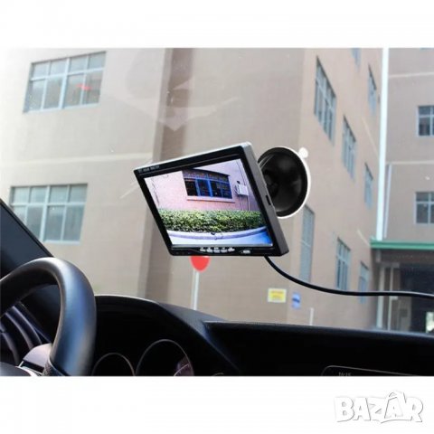 Монитор за камион, кола, автобус, автомобил, тир, за камери 4 канален, разделяне на екрана, делене, снимка 4 - Аксесоари и консумативи - 40044659